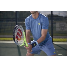 Wilson Tennis Tshirt Kaos Rapide Seamless Crew II blue-gray Men